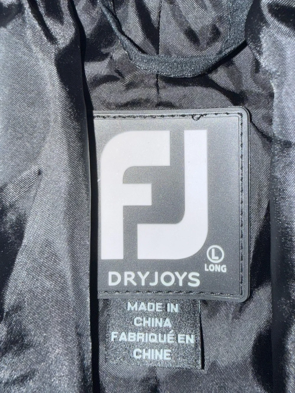 DryJoys by FootJoy Rain Golf Pants Mens L Waterproof Hydrolite Outerwear Black - Picture 3 of 11